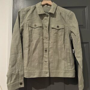 NWT - Be Cool Linen Jacket - Sage